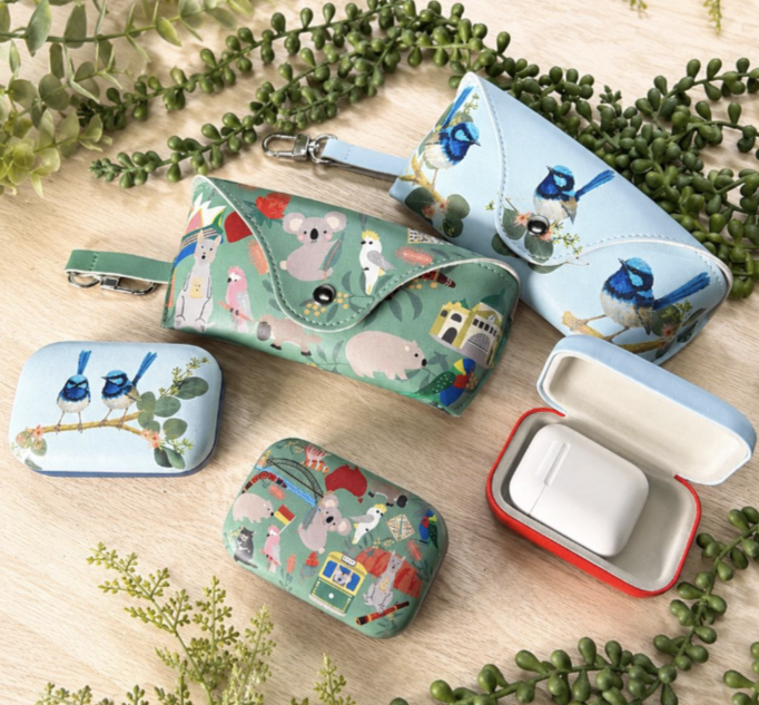 Blue Wren Mini Travel Case