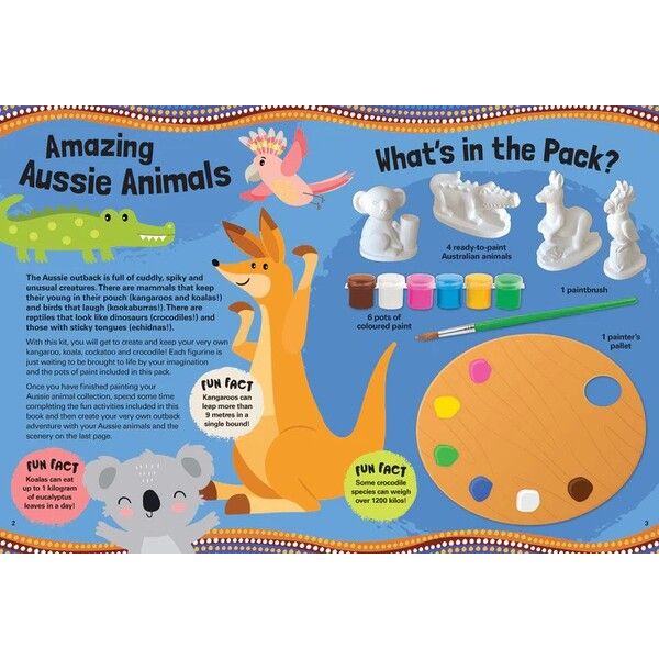 australian animal painting kit kids souvenir gift