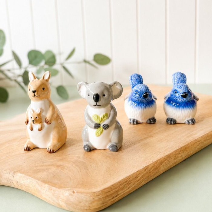 Koala & Kangaroo Salt & Pepper Shakers 9cm