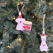 Decorative Christmas ornaments of a koala and a kangaroo 