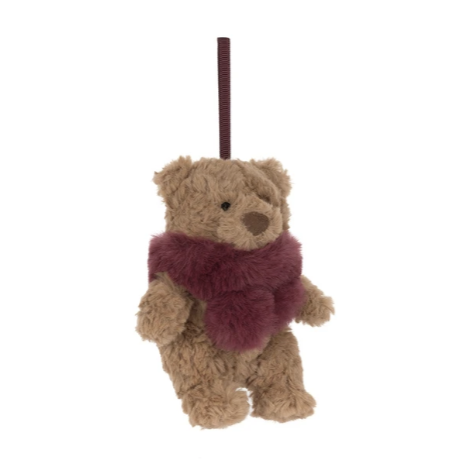Jellycat Bartholomew Bear Winter Warmer Decoration