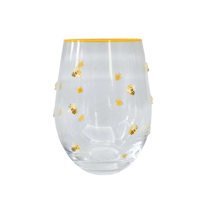 Kaya Bee Stemless Glass Yellow 12cm