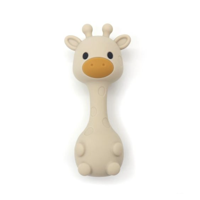 Little Mallow Beige Giraffe Rattle & Teether