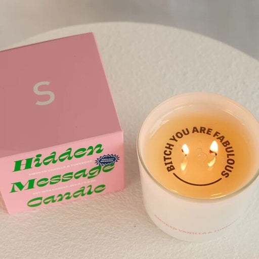 bitch you are fabulous hidden message candle
