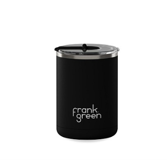 Frank Green 12oz Ceramic Coffee Cup with Hinge Lid Deep Midnight