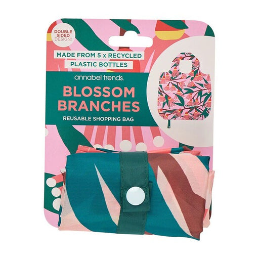 Reusable shopping bag packaging with 'annabel trends' branding 