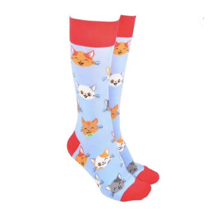 Sock Society Cute Cats Socks Bue