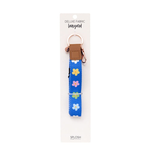 floral fabric lanyard