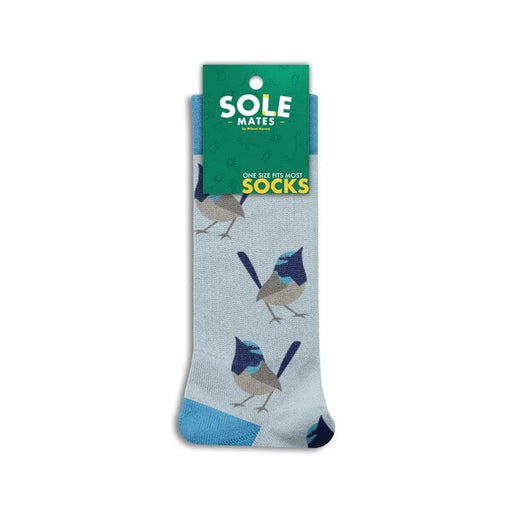 blue wren socks
