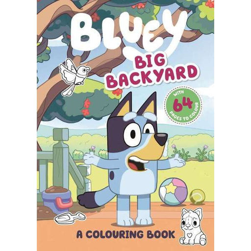 bluey big backyard kids colouring book