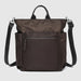 Brown backpack with multiple pockets and straps bronx louenhide