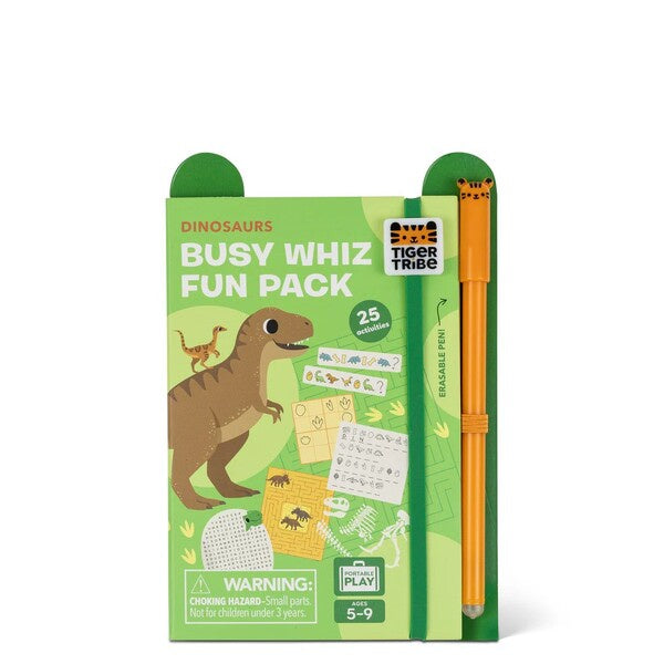 Dinosaurs-themed Busy Whiz Fun Pack with a pencil 