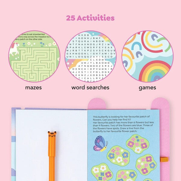 unicorn themed activity pack for kids