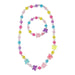 Colourful beaded necklace with butterfly charms  
