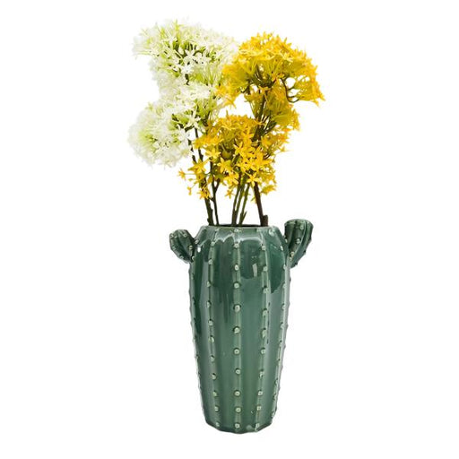 large cactus green vase