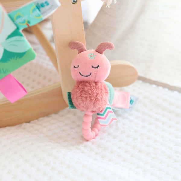 caterpillar teether rattle for baby
