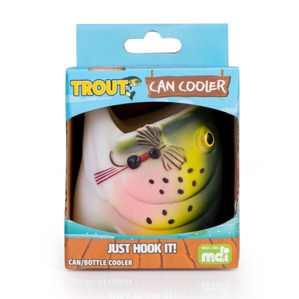 trout fish can cooler stubbie holder for the fisherman