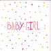 baby girl pink spots card