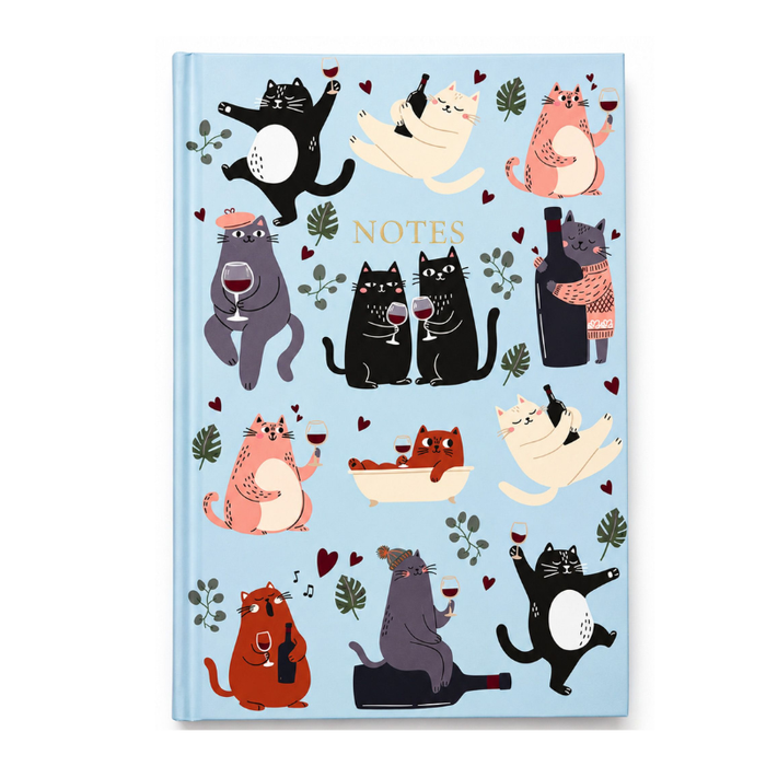 Playful Paws Cat A5 Journal 80 Pages