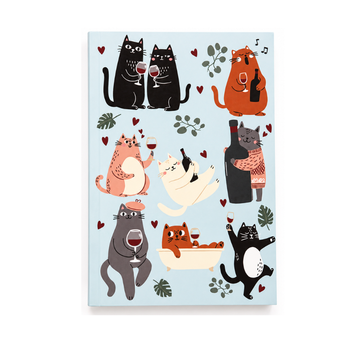 Playful Paws Cat A6 Notebook 80 Pages