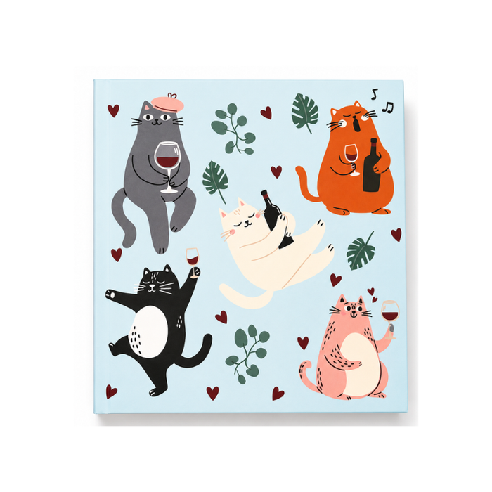 Playful Paws Cat Notepad Block 260 Pages