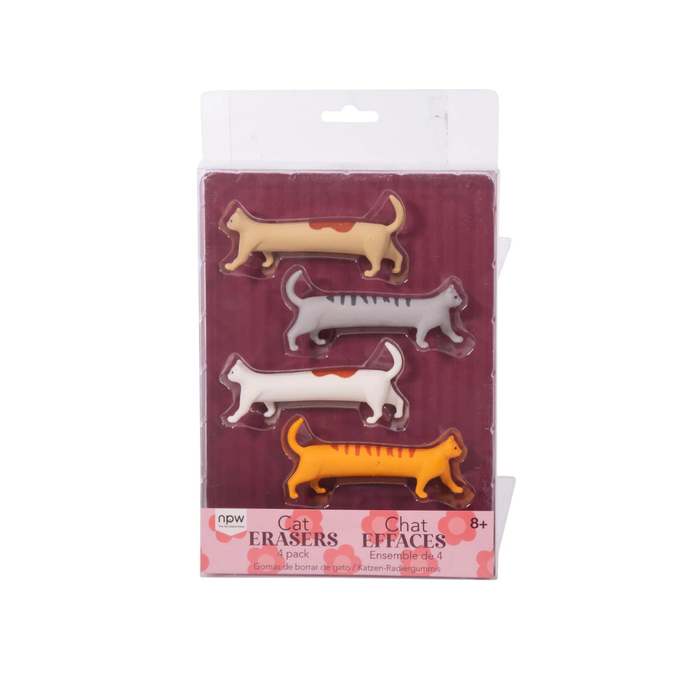 Cat Eraser Set of 4