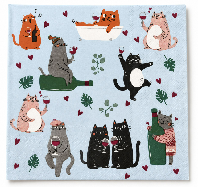 cat serviette