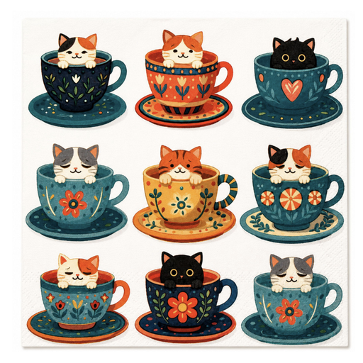 cat serviette