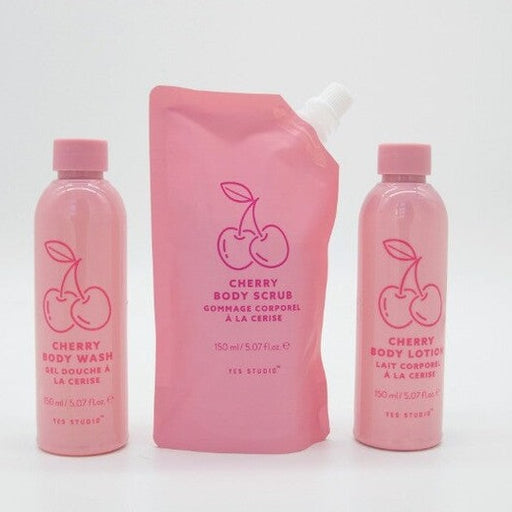 cherry body care pack wash lotion and body scrub