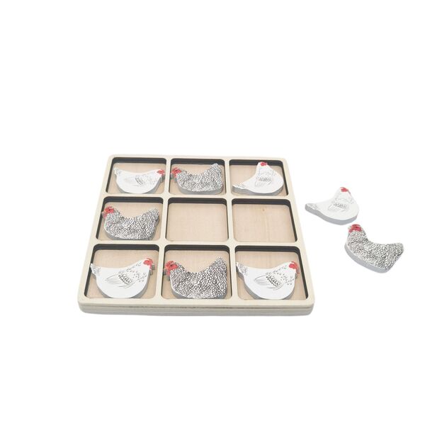 chicken tic tac toe game