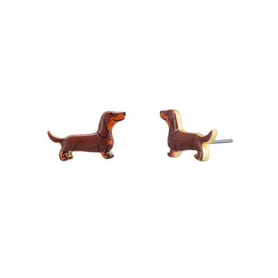 Dog-shaped earrings 