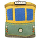 fabric melbourne tram ornament to hang
