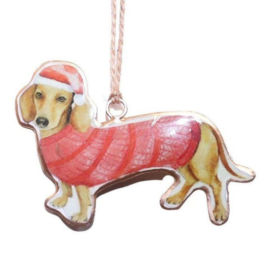 sausage dog hanging decoration