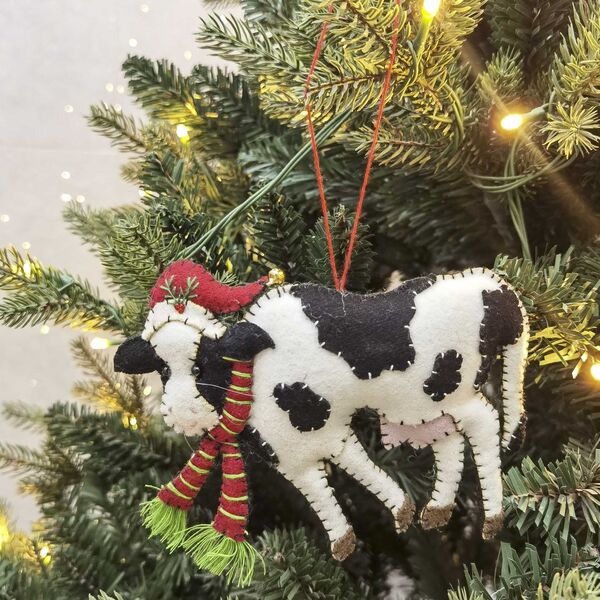 christmas farm animals decorations for tree