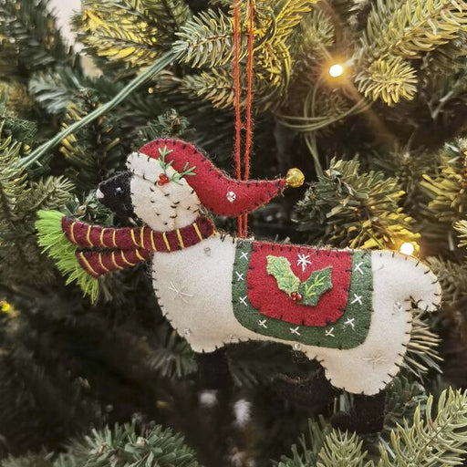 christmas sheep fabric decoration