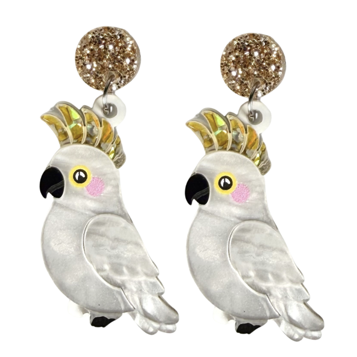 Iris Cockatoo Earrings