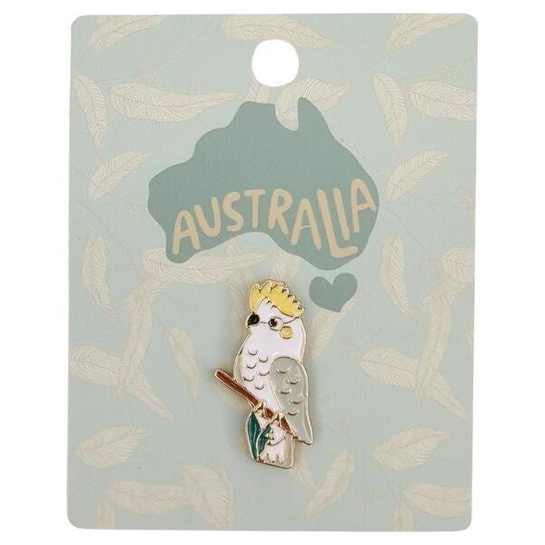 cockatoo pin brooch australian souvenir