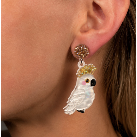 Iris Cockatoo Earrings