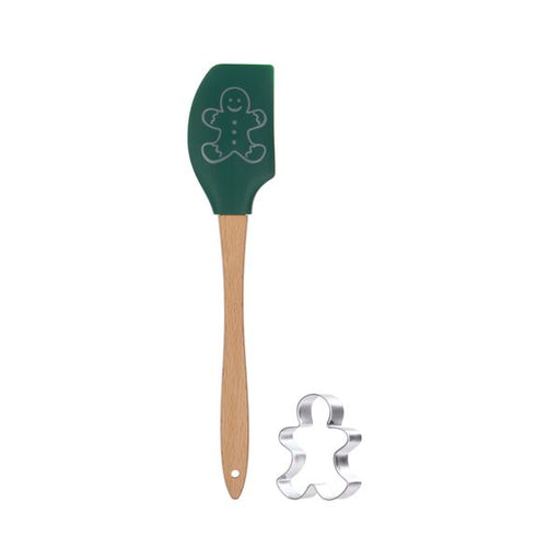Christmas themed cooking set spatula and cutter