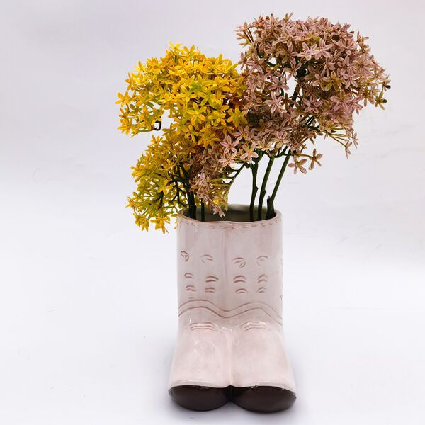 cowbo boots planter for indoor planter qyurky pot