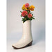 cow girl boot vase for flowers