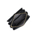 black handbag gold strap
