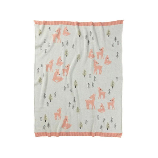 baby blanked good quality deer and tree print