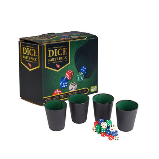 Dice party pack with dice and cups 