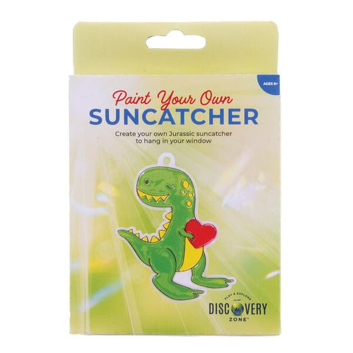 paint your own dinosaur suncatcher kids activity