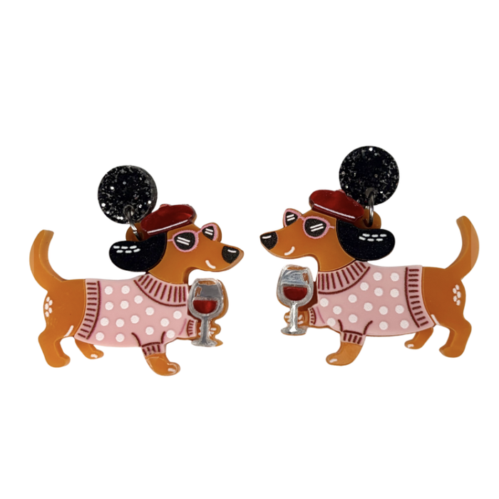 Iris Playful Paws Dog Earrings