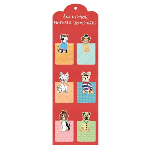 magnetic bookmark with cartoon dog illustrations