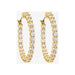 gold dolce vita hoops with diamantes