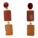 red earrings long on sale