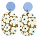 floral printed earrings on sale